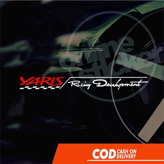 สติกเกอร์ติดกระจกหน้ารถแข่ง Yaris