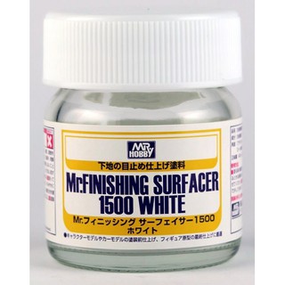 สีรองพื้นแบบผสมทินเนอร์ SF291 Mr. Finishing Surfacer 1500 White Bin Type