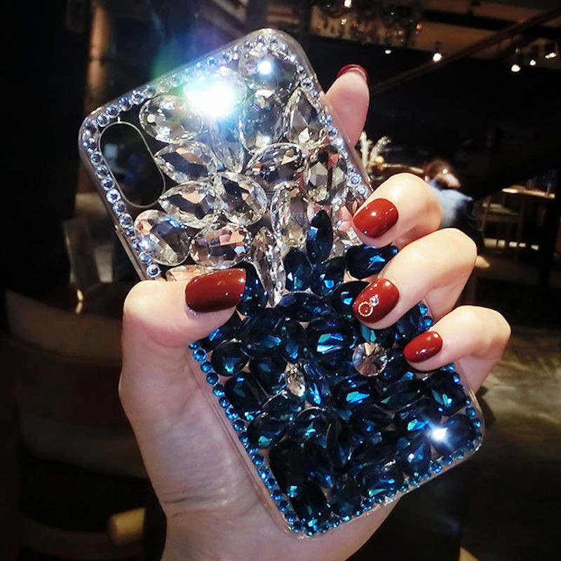 Oppo A3x A3 Pro 5G A60 A79 A98 A78 A58 A38 A18 A77S A57 A17 A17K A96 A76 A95 A94 A74 A54 A16 A9 A5 Handmade เพชรเคสโทรศัพท์หรูหราBlingกรณีRhinestone