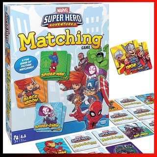 【Ready Stock】Superhero Matching Cards Game for Boys and Girls Age 3 to 5 - A Fun and Fast Superhero Memory Game Board Game