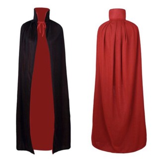 ราคาชุดเสื้อคลุมแวมไพร์ ผ้าคลุมแดง-ดำ ใส่ได้2ด้าน