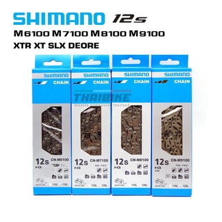 แท้ โซ่จักรยาน 12เกียร์ SHIMANO XTR XT SLX DEORE M6100 M7100 M8100 M9100 Chain 12 Speed