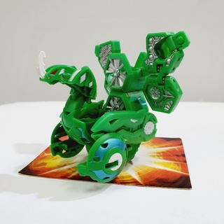 RARE Set of Bakugan ฺB2 Green Fangoid + Battle Gear Brawlers + Card ธาตุลม บาคุกัน หุ่นยนต์ แปลงร่าง ทะลุมิติ