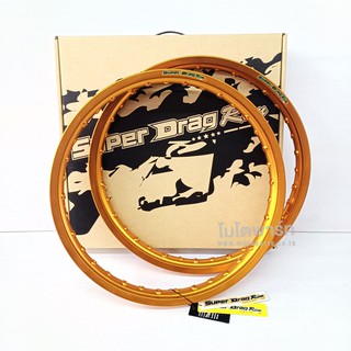 วงล้อ Super Drag Rim 1.20,.104 ขอบ 17 สีทองเข้ม ( ราคาต่อคู่ )