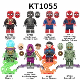 Kt1055 XP426 ฟิกเกอร์ Tobey Spiderman Green Goblin Doctor Octopus ขนาดเล็ก ของเล่นสําหรับเด็ก