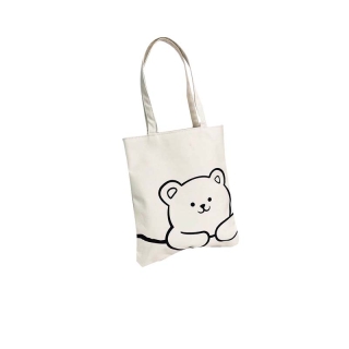 กระเป๋าผ้ามินิมอล เนื้อผ้าหนา กระเป๋า Tote Bag ขนาด31*37cm