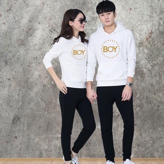 BK422-LONG+AA356 แฟขั่นเสื้อฮุ้ต แฟชั่นแขนยาว+กางเกงขายาว ใส่ได้ทั้งหญิงและชาย