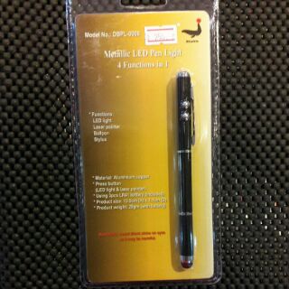 ไฟฉาย LED SHUTTLE Metallic LED Pen Light 4 Functions in 1