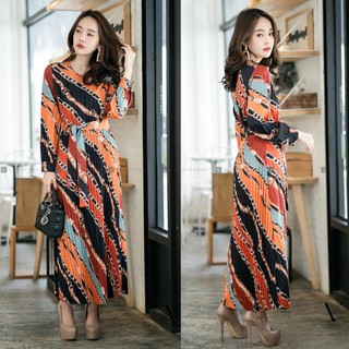 เสื้อผ้าแฟชั่น Vshop Maxxi ลายยอดฮิตจาก Hermès อัดพีชทั้งตัว สีสดสะดุดตาสุดๆ งานสวยมากค่ะ ผ้าชีฟอง ใส่สบายๆ พร้อมเชื