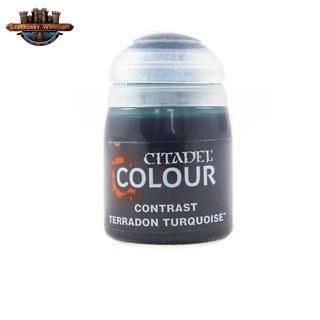 [P210พร้อมส่ง] Citadel : CONTRAST: TERRADON TURQUOISE (18ML) สีอะคริลิคสำหรับทาโมเดล