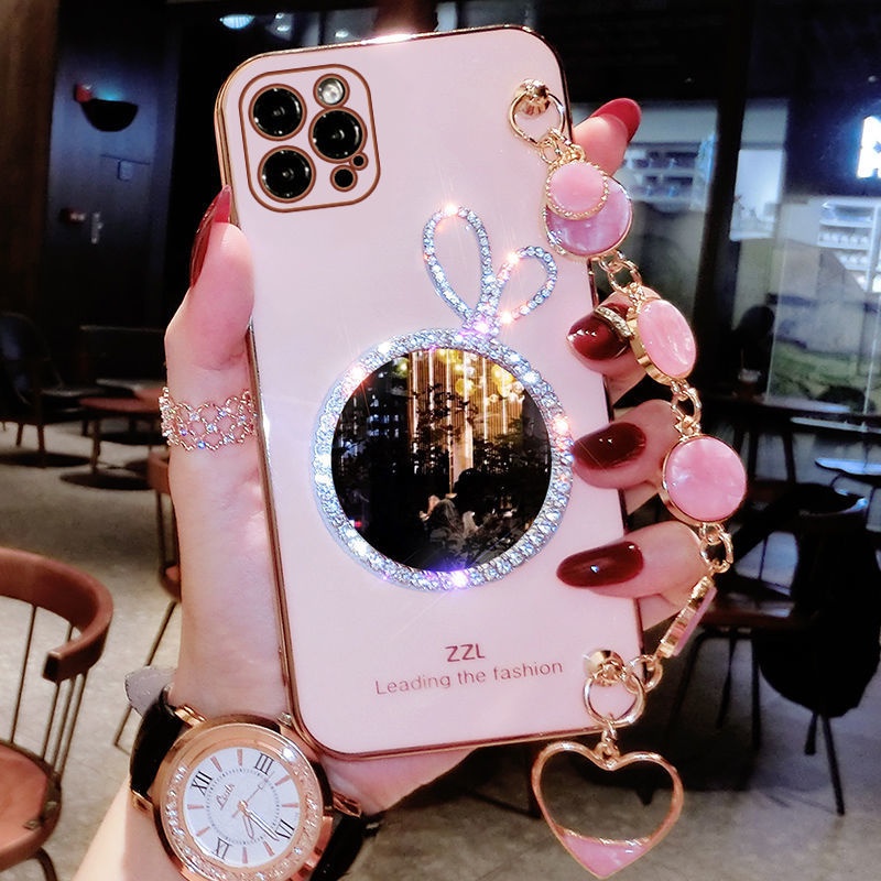 กระจกเคลือบเงา Cermin สร ้ อยข ้ อมือ Soft Casing VIVO Y100 V30 V30e V29 V29e V27 V27e V25 V25e V23 5G V23e V21 V20 V20se S1 V19 Neo V17 V15 Pro V11i X100