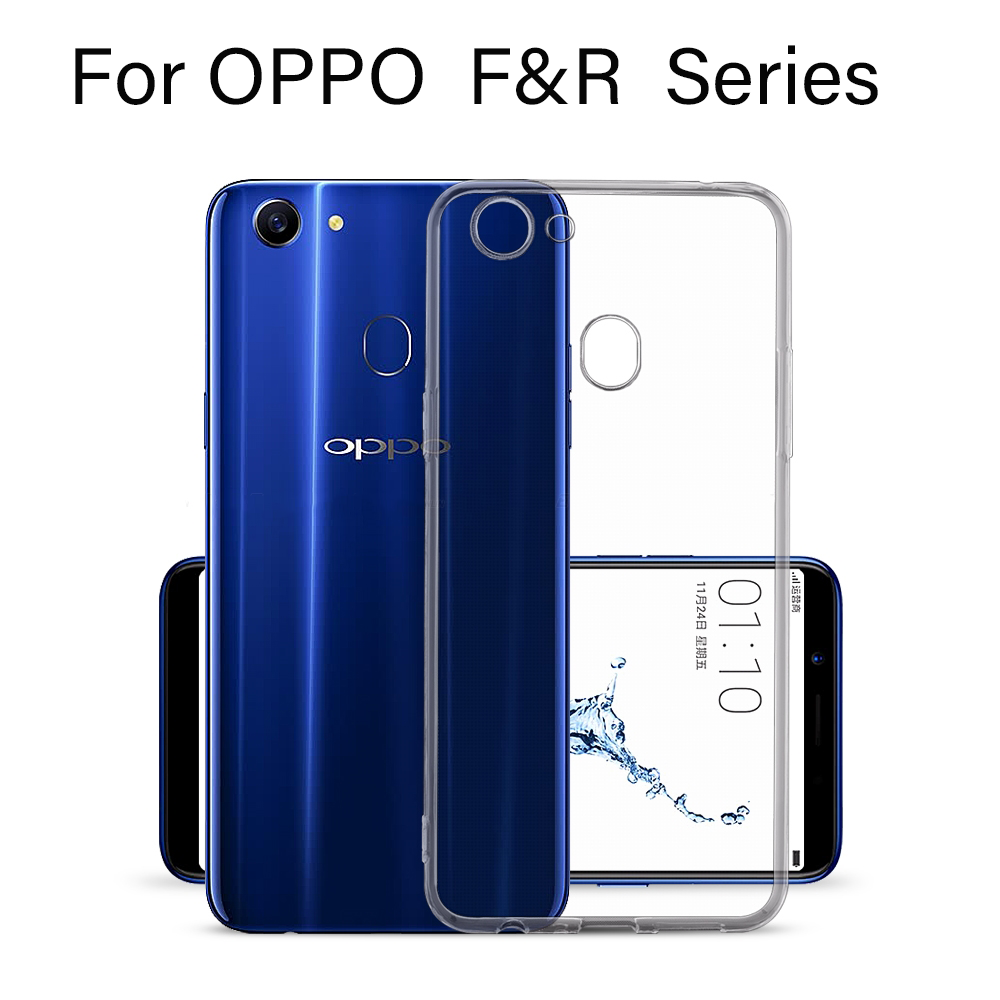 Oppo F11 F15 F9 Pro F7 Youth R15X RX17 Neo R15 Find X เคสอัลตร้าบางใสซิลิโคน TPU เคสกันกระแทกฝาครอบโ