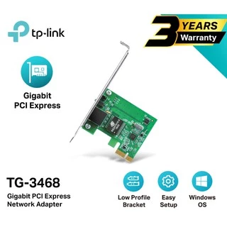 LAN CARD (การ์ดแลน) TP-LINK (TG-3468) PCI EXPRESS GIGABIT PORT 10/100/1000 Mbps Warranty LT