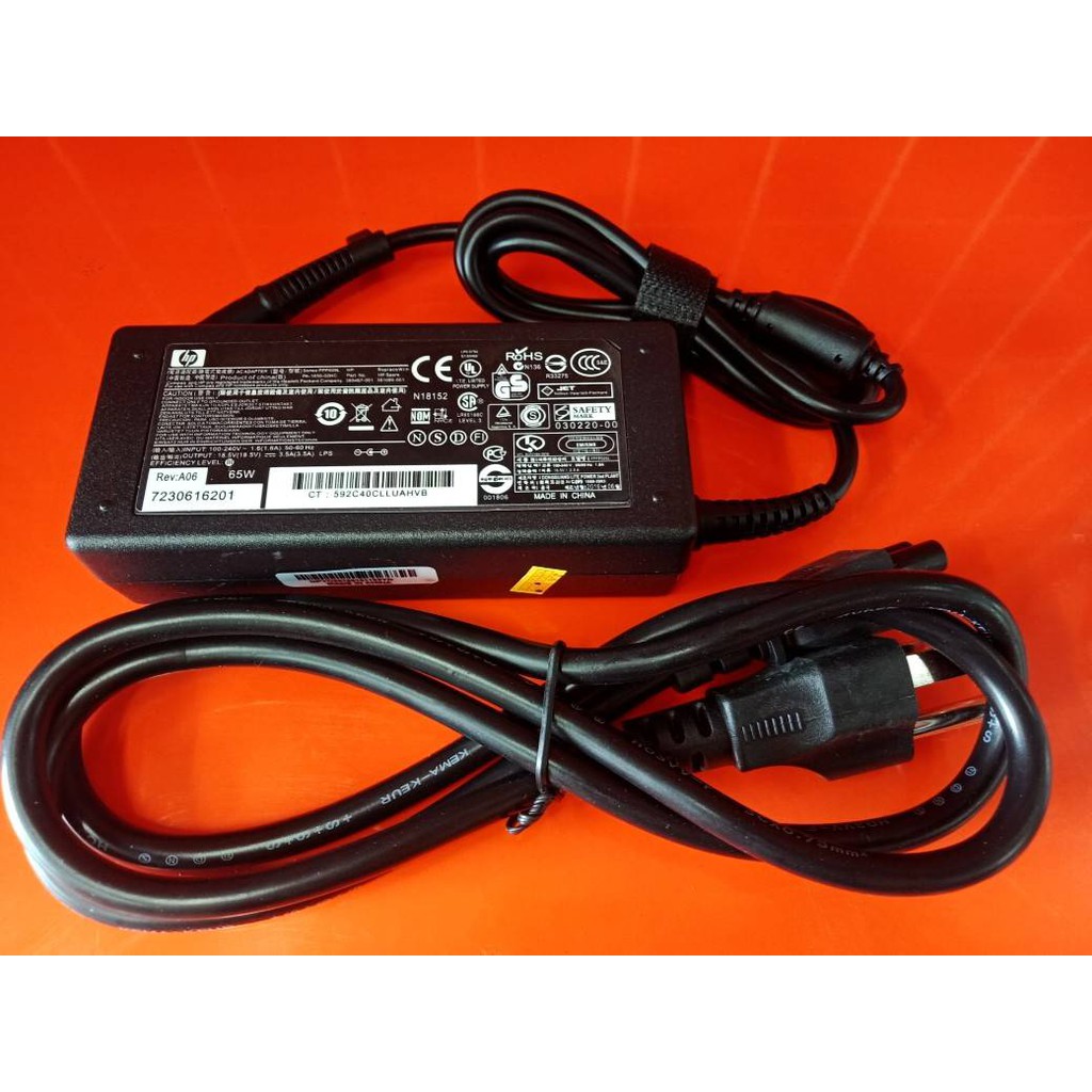 สายชาร์จโน้ตบุ๊คHP-Compaq 18.5V/3.5A หัวแจ็ค 4.8mm x 1.7 mm (Black)