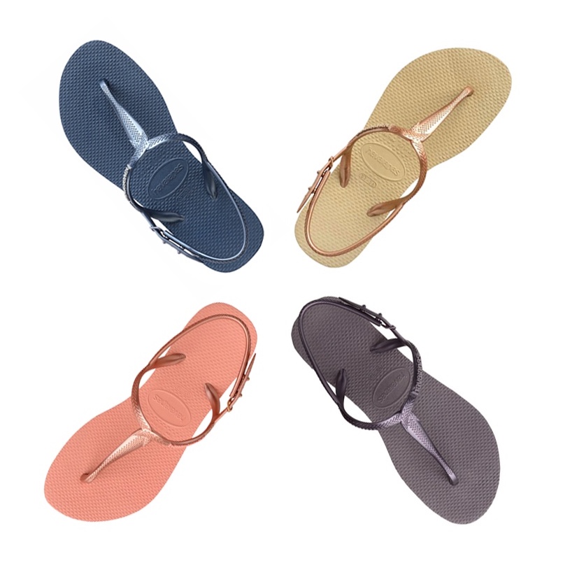 Havaianas Collection รองเท้าแตะ Twist FC 4144756-7602 Lilac / 4144756-0082 SR / 4144756-0154 CM / 4144756-0089 NVY (990)