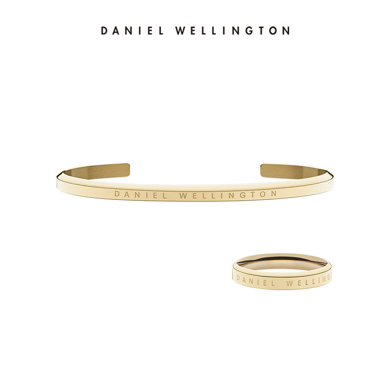 【ใหม่ทอง】Daniel Wellington 100%ของแท้ครับdwสร้อยข้อมือแหวนหญิง ชายสร้อยข้อมือแหวนคู่เครื่องประดับ
