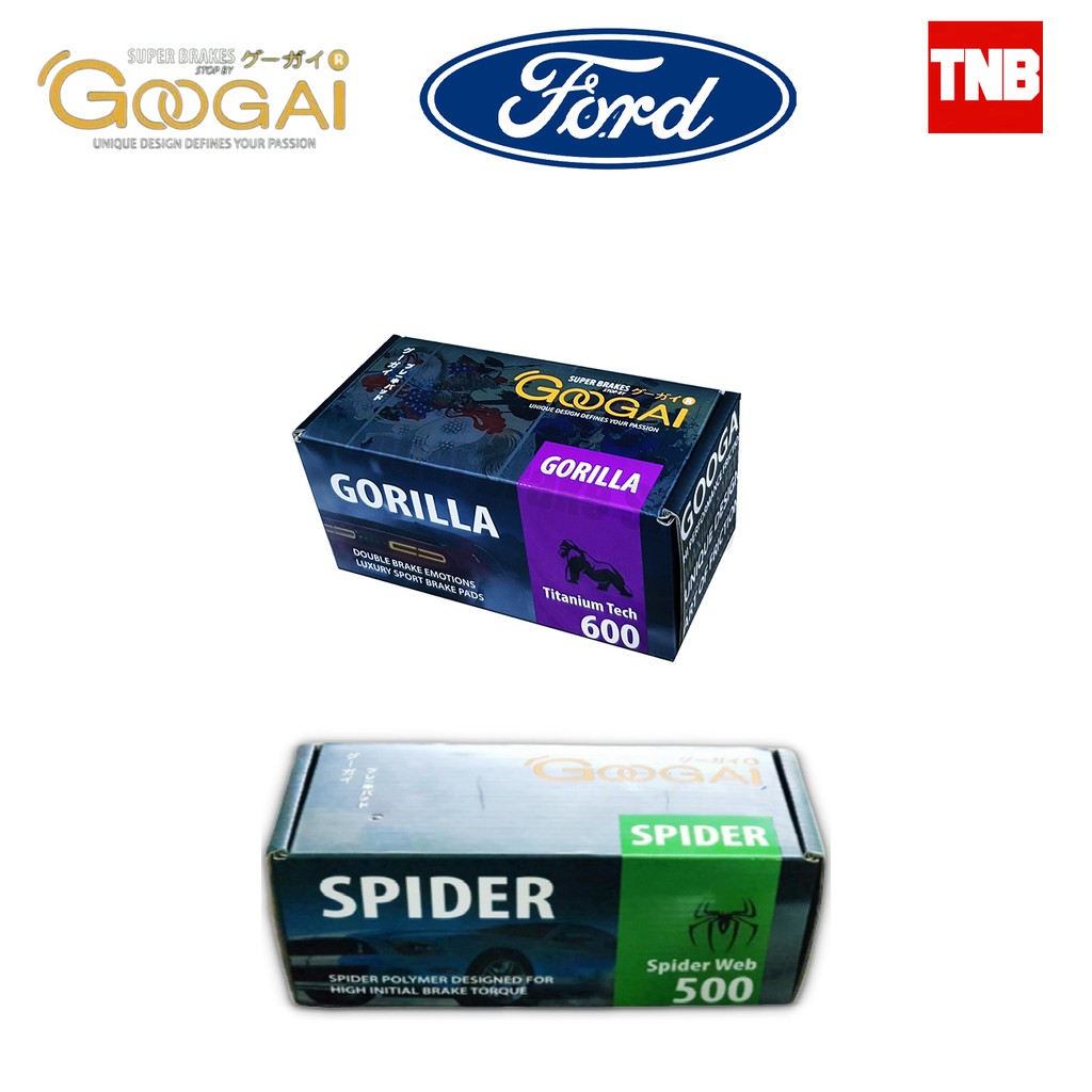 GOOGAI (กูไก) ผ้าเบรค Ford fiesta focus ranger ecosport EVEREST