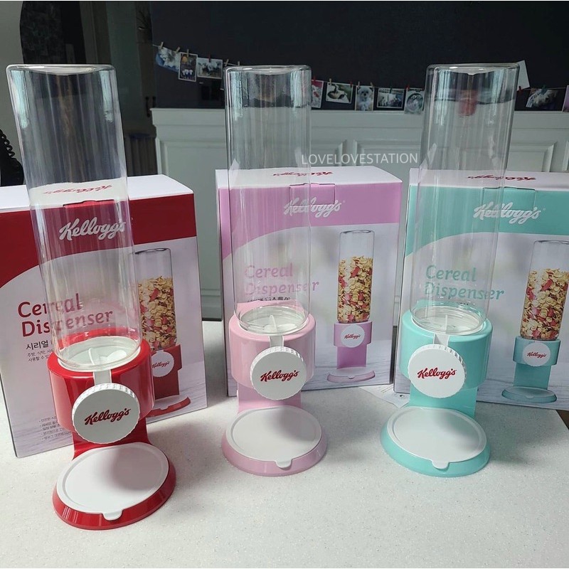 [พร้อมส่ง] โถใส่ซีเรียล Cereal Dispenser Kellogg's Shopee Thailand