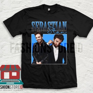 [COD]พร้อมส่ง เสื้อยืด ลาย Sebastian Stan หลากสี สไตล์วินเทจ Bms2S-5XL