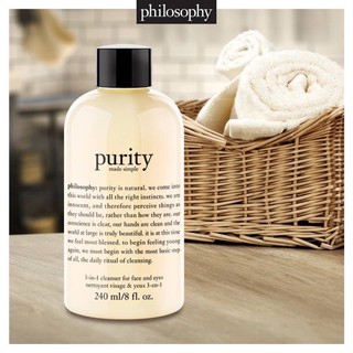 ผลิตภัณฑ์ทำความสะอาดผิวหน้า  PHILOSOPHY Purity Made Simple One-Step Facial Cleanser 240 ml.