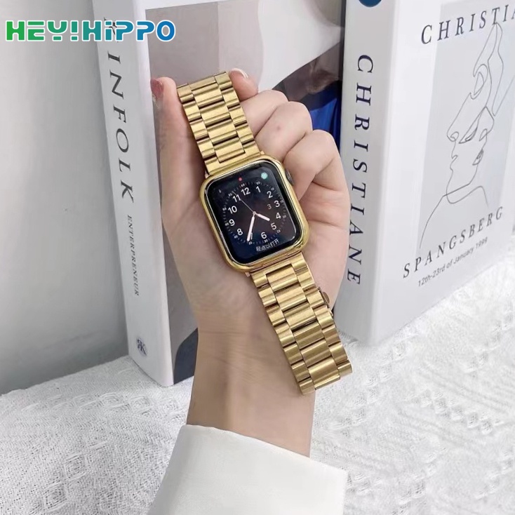 สายนาฬิกาข้อมือสเตนเลส สําหรับ Watch Series 7 6 5 4 SE iwatch 45 44 42 41 40 38 มม.