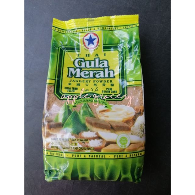 Gula Merah Cap Bintang Thai 500gm (ผงเครื่องเทศ/ 黄糖ธรรมชาติ)
