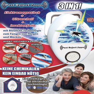 pest reject zapper 3 in 1 เครื่องไล่หนูไล่แมลงคลื่นอุนตร้าโซนิค