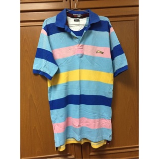 เสื้อคอปกแขนสั้นลายทาง
