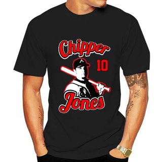 เสื้อยืดพิมพ์ลายแฟชั่น เสื้อยืดแขนสั้น พิมพ์ลาย BASEBALL CHIPPER JONES ATLANTA UNOFFICIAL สําหรับผู้ชาย