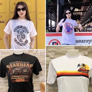 เสื้อคอฟิต เสื้อยืดสไตล์วินเทจ เสื้อคอเต่าสกรีนติดทน