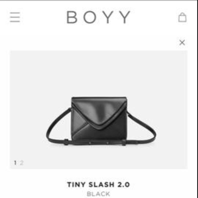 Boyy Bag Black # Boy Tiny Slash.