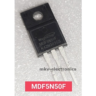 (1ตัว) MDF5N50 , 5N50 , MOSFET N-CH , 5A 500V TO-220FP , ใช้แทน FDPF5N50UT ได้ (รหัสสินค้า M00050)