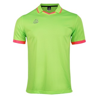 EGO SPORT EG1015 เสื้อฟุตบอลคอวีปก  สีเขียวสะท้อน