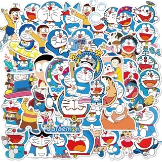 💥พร้อมส่ง💥Doraemon ドラえもん โดราเอมอน sticker สติกเกอร์กันน้ำรูปแบบที่แตกต่างกัน 50ชิ้น