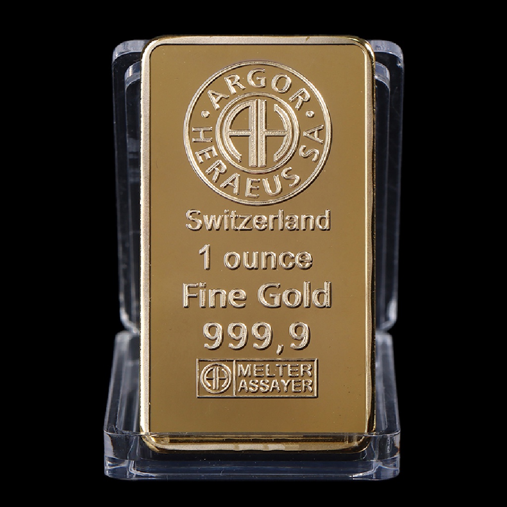 [FILLY] Gold Plated CREDIT Layered Bullion Bar Switzerland Credit Commemorative Coin DFG