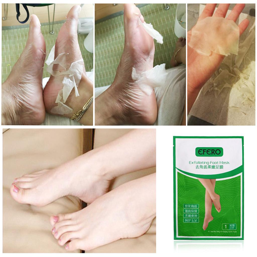 EFERO Exfoliating Foot Mask มาส์กลอกเท้า ปรับเท้านุ่มเหมือนเท้าเด็ก(1 คู่ / ถุง)