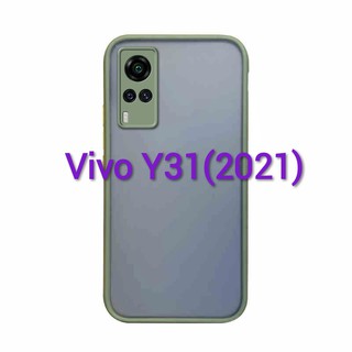 (พร้​อมส่งในไทย)เคสขอบนิ่มหลังแข็งขุ่น For Vivo Y31(2021)