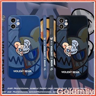 🔥 ลายแถบข้าง Kaws เคสไอโฟน iPhone 11 Bearbrick ขอบเหลี่ยมซิลิโคน สำหรับ เคสApple IPhone 13 Pro Max 12 Mini 6 เคสไอโฟน12 XS iPhone12 Xr เคส i8plus iPhone 11 XR 6s plus เคสi11 X เคสไอโฟนxr SE2 2020 เคสไอโฟน11 Pro Max เคสไอโฟน7พลัส เคสไอโฟน6splus Case