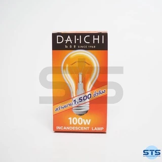 หลอดไส้ DAI-ICHI 60W,100W วัตต์ ขั๊ว E27 หลอดไฟให้ความร้อน