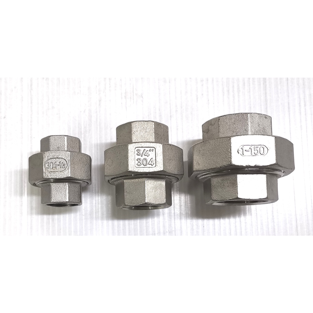 ยูเนี่ยน​ ​สแตนเลส​ 304​ ยูเนี่ยน​ SUS​ 304​ ขนาด 1/2"-2"