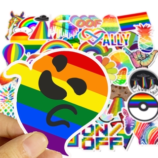 💥พร้อมส่ง💥INS LOVE CUTE rainbow colors pokemon sticker สติกเกอร์กันน้ำรูปแบบที่แตกต่างกัน 50ชิ้น