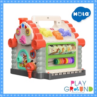 Huile Toy (Hola) แบรนด์แท้ บ้านบล็อกเปียโน Activity House Shape sorto ใช้กุญแจเปิดประตู หัดปิดเปิด ไขกุญแจ
