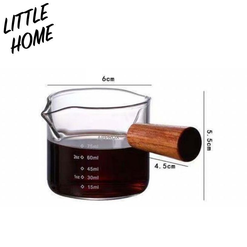 LITTLEHOME MB75 แก้วชงกาแฟ แก้วตวง ขนาด 75ml (A5)