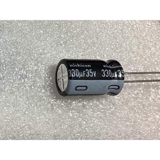 (4ชิ้น) 330UF 35V 10*16 Japan Nikitsu Capacitor 35V330UF HE High Frequency Low Resistance