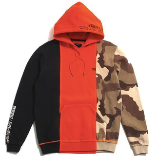 SLUM LTD - 10DEEP MANY WARS HOODIE NEON ORANGE