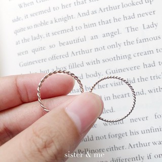 twist silver ring | แหวนเกลียว (เงินแท้)