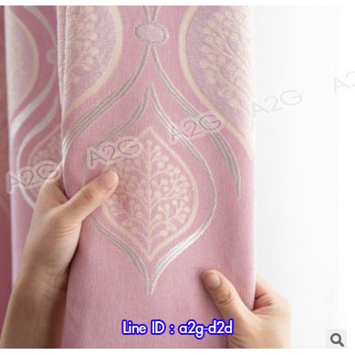 ผ้าม่าน สูง 130 ซม ผ้าม่านหน้าต่าง ลายปัก สำเร็จรูป ห่วงตาไก่ ทึบแสง กันแสง UV