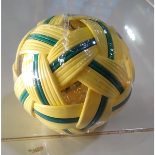 ตะกร้อ Sepak Takraw ลูกตะกร้อ (สีน้ำตาล/สีเขียว) อุปกรณ์กีฬา rattan ball takraw ตะกร้อพลาสติก ตะก้อ
