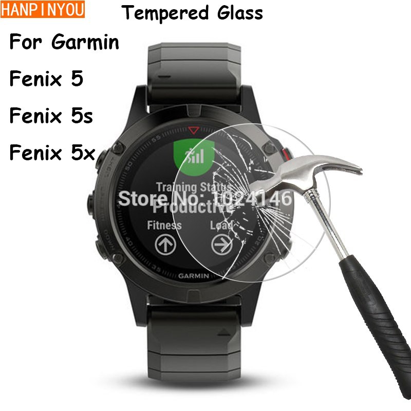 For Garmin Fenix 5 5s 5x/Fenix5 Fenix5s Fenix5x Clear Tempered Glass Screen Prot