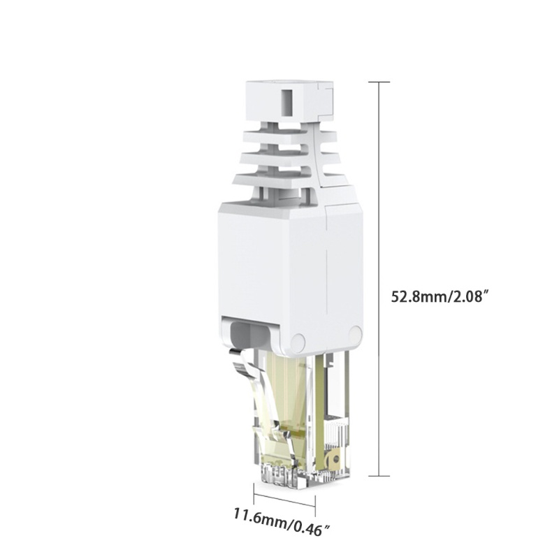 Mojito RJ-45 TOOL-LESS โมดูลาร์ปั๊ก 8 ตําแหน่ง 8 ตัวนํา ไม่มีตัวเชื่อมต่อ CAT6 #8